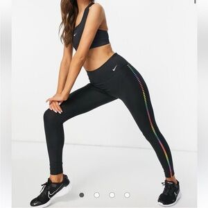EUC Womens Nike Rainbow Ladder Training Tights, XL